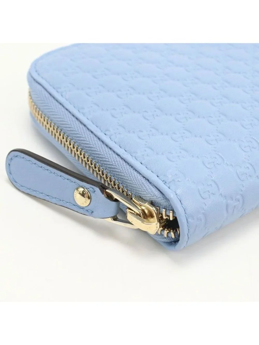 Gucci Micro Guccissima Wallet Zip Around Leather - Picture 5 of 6